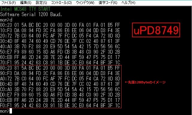 uPD8749 128Byte RAM