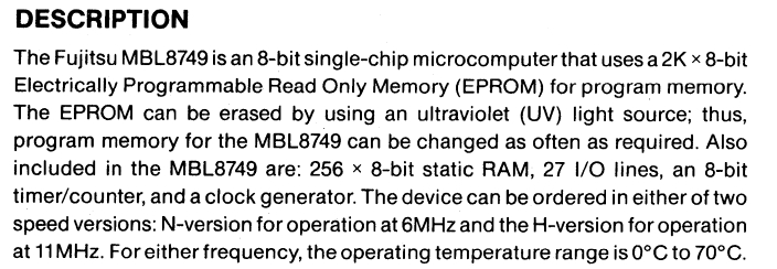 MBL8749 DataSheet