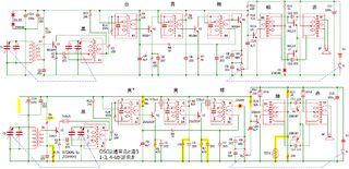 ゲルマトランジスタラジオ回路図(K108B-2)