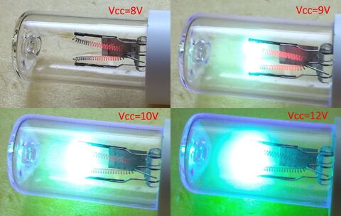 UVランプ 点灯状態